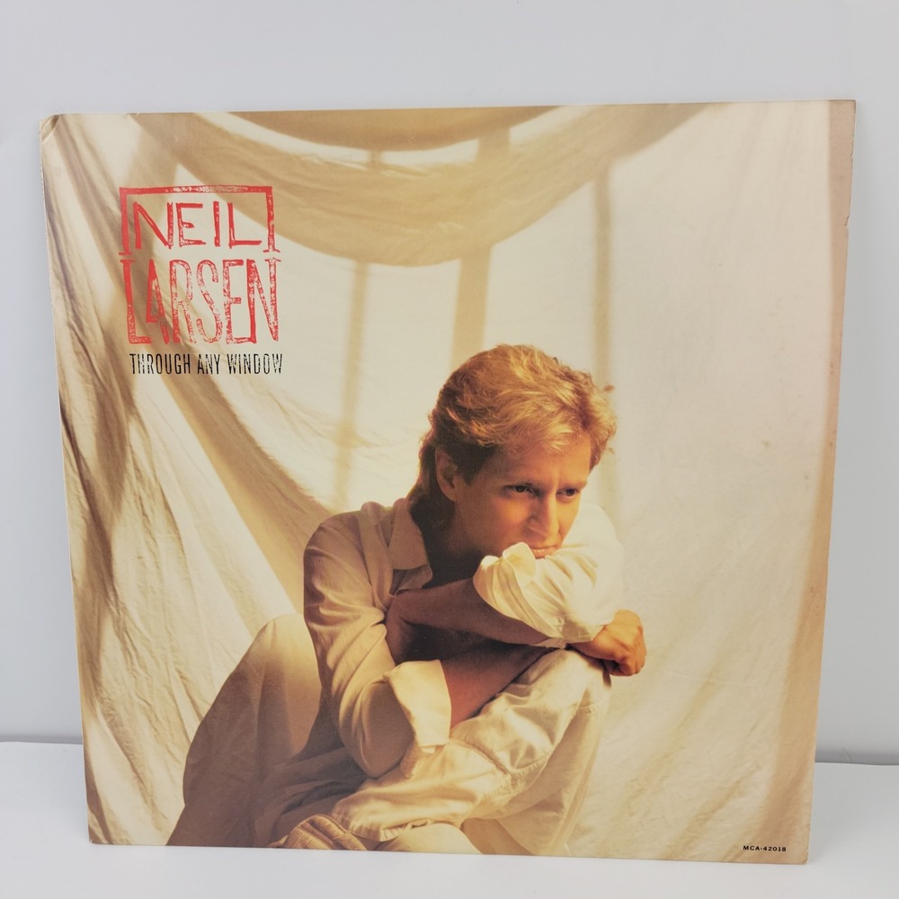 Neil Larsen Through Any Window Vinyl LP Album 1987 MCA-42018 Jazz Fusion 33RPM